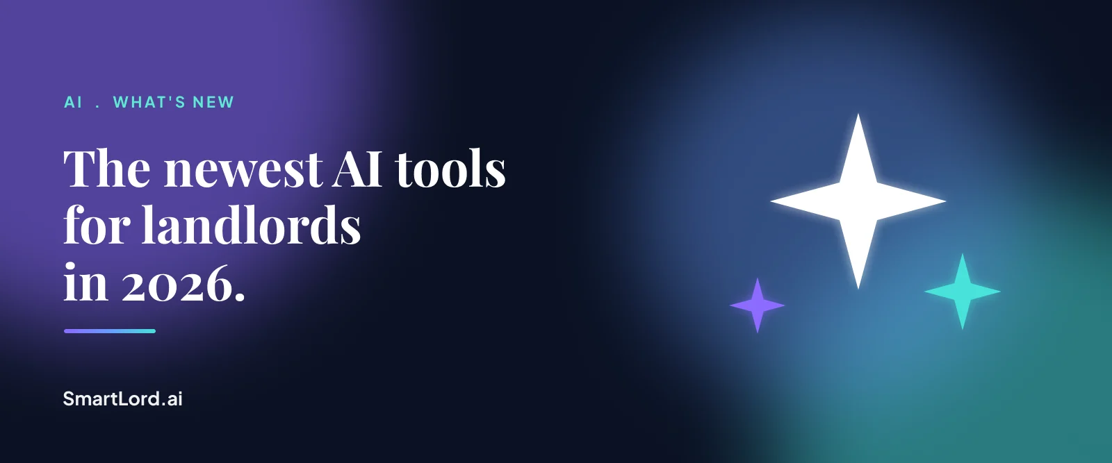 The newest AI tools for landlords in 2026, SmartLord.ai brand illustration